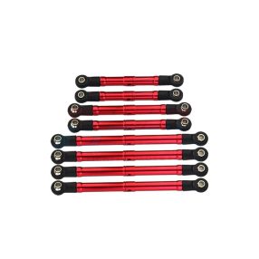 Traxxas TRX-4M alu link készlet GPM Racing-piros