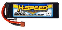 H-Speed lipo akkumulátor 8000mAh 7.4V 30C
