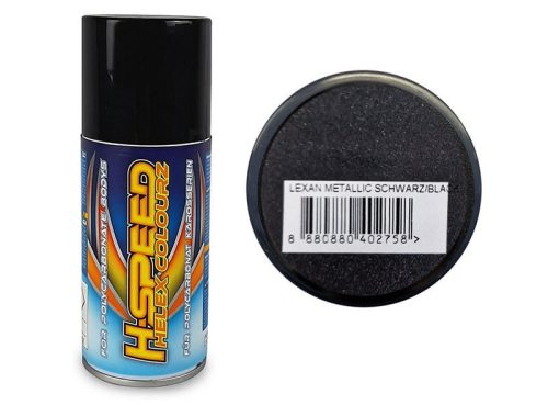 Metal fekete lexan festék - 150ml