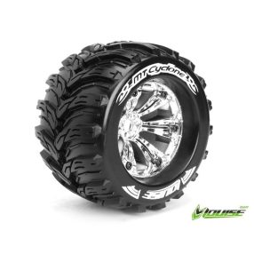   LOUISE 3.8 CYCLON komplett kerék 1/2 offset 1pár chróm színű felni