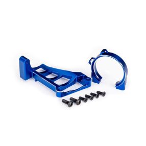 Traxxas Maxx alu motor tartó alu - kék