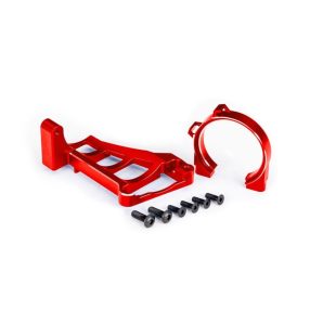 Traxxas Maxx alu motor tartó alu - piros