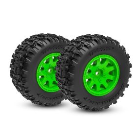 Traxxax Mini Maxx komplett kerék első - zöld