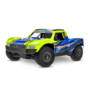   TRAXXAS MINI-Slash BL-2S 4x4 sárga 1/16 - akkumulátorral és töltővel