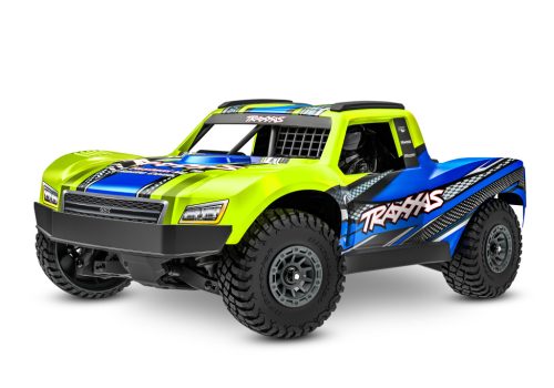 TRAXXAS MINI-Slash BL-2S 4x4 sárga 1/16 - akkumulátorral és töltővel