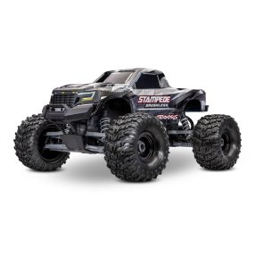   TRAXXAS Stampede 1/10 2WD Monster-Truck fekete VX3 Brushless - akkumulátorés töltő nélkül