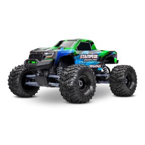   TRAXXAS Stampede 1/10 2WD Monster-Truck zöld VX3 Brushless - akkumulátorés töltő nélkül