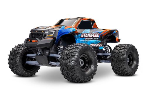 TRAXXAS Stampede 1/10 2WD Monster-Truck narancs VX3 Brushless - akkumulátorés töltő nélkül