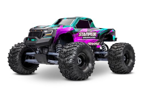 TRAXXAS Stampede 1/10 2WD Monster-Truck pink VX3 Brushless - akkumulátorés töltő nélkül