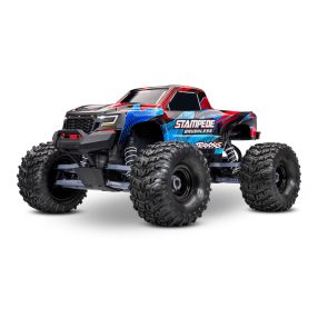   TRAXXAS Stampede 1/10 2WD Monster-Truck piros VX3 Brushless - akkumulátorés töltő nélkül