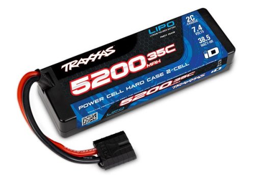 Traxxas LiPo Power Cell 5200mAh 7,4V 2S 35C keménytokos akkumulátor 