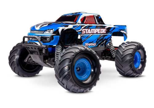 Traxxas Stampede X 2WD Kék - akkuval és USB C töltővel