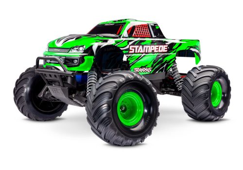 Traxxas Stampede X 2WD Zöld - akkuval és USB C töltővel