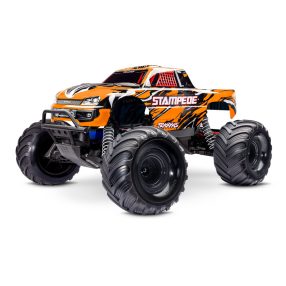   Traxxas Stampede X 2WD Narancs - akkuval és USB C töltővel