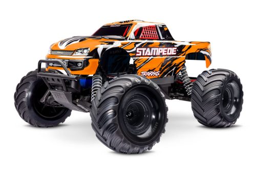 Traxxas Stampede X 2WD Narancs - akkuval és USB C töltővel