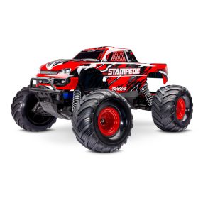 Traxxas Stampede X 2WD Piros - akkuval és USB C töltővel