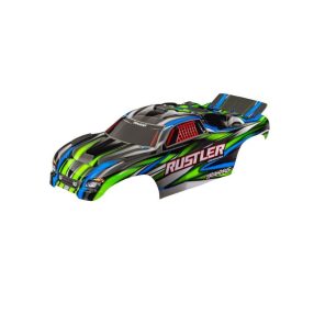 Traxxas Rustler karosszéria festett - zöld