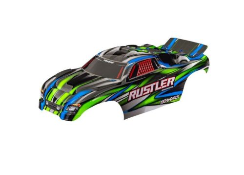 Traxxas Rustler karosszéria festett - zöld