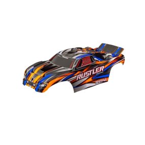 Traxxas Rustler karosszéria festett - narancs