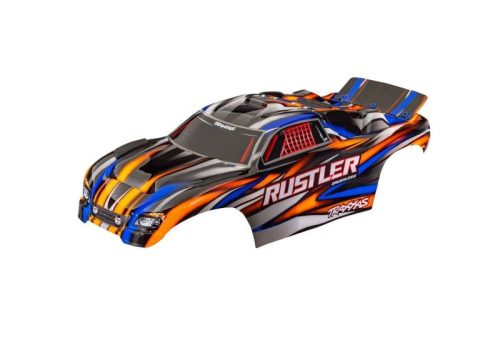 Traxxas Rustler karosszéria festett - narancs