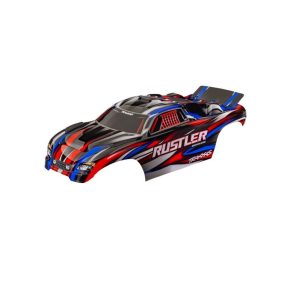 Traxxas Rustler karosszéria festett - piros