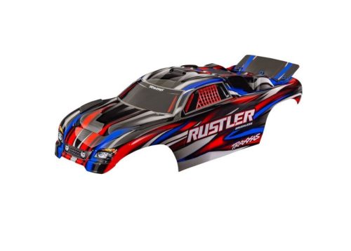 Traxxas Rustler karosszéria festett - piros