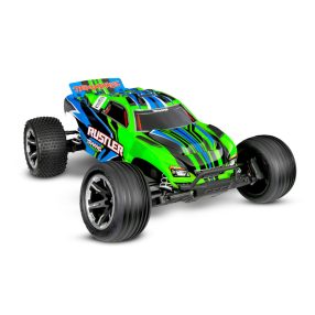 Traxxas Rustler 2WD TRT modell kefés motorral - zöld