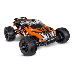   Traxxas Rustler 2WD TRT modell kefés motorral - narancs - akkumulátorral és töltővel