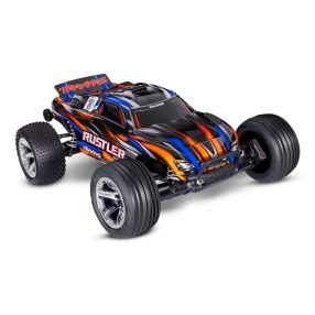 Traxxas Rustler 2WD BL-2S brushless - narancs