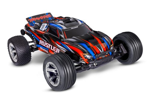 Traxxas Rustler 2WD BL-2S brushless - piros