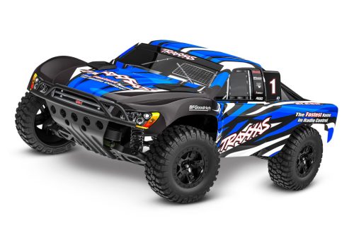 Traxxas Slash X 2WD Kék - akkuval és USB C töltővel
