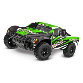 Traxxas Slash X 2WD Zöld - akkuval és USB C töltővel