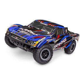   Traxxas Slash 2WD BL-2S Brushless kék - akkumulátor töltő nélkül