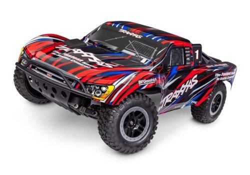 Traxxas Slash 2WD BL-2S Brushless piros - akkumulátor töltő nélkül