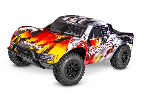TRAXXAS Slash 1/10 2WD Short-Course Piros-Narancs RTR VX3 Brushless - akkumulátor és töltő nélkül