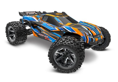 TRAXXAS RUSTLER 4X4 VXL BRUSHLESS-NARANCS