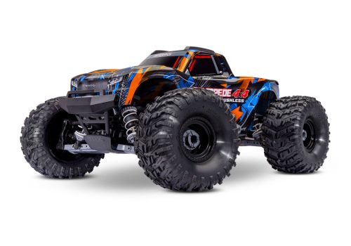 TRAXXAS Stampede 1/10 4x4 Stadium-Truck narancs VX3 Brushless - akkumulátor és töltő nélkül