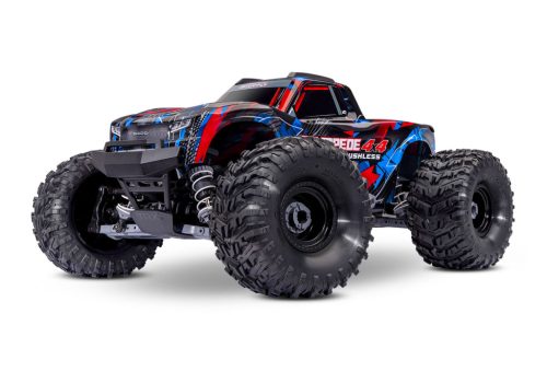 TRAXXAS Stampede 1/10 4x4 Stadium-Truck piros VX3 Brushless - akkumulátor és töltő nélkül