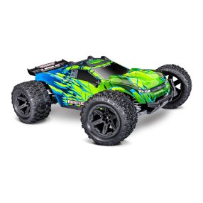   TRAXXAS Rustler 1/10 4x4 Stadium-Truck zöld RTR VX3 Brushless - akkumulátor és töltő nélkül