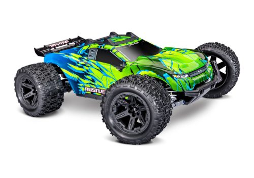 TRAXXAS Rustler 1/10 4x4 Stadium-Truck zöld RTR VX3 Brushless - akkumulátor és töltő nélkül