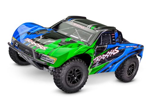 TRAXXAS Slash 4x4 - zöld - VX3 Brushless - akkumulátor és töltő nélkül!