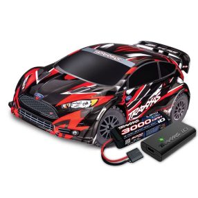   TRAXXAS FORD FIESTA ST 4X4 1/10 RALLY RTR BL-2S BRUSHLESS-PIROS /Ajándék akku+töltő/