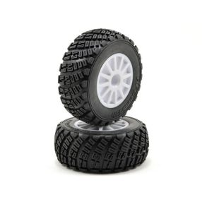 1/10 Rally komplett kerék fehér 1pár