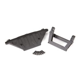 Traxxas lökhárító tartó+skid plate