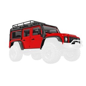 Traxxas TRX-4M Defender komplett karosszéria -piros