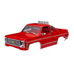 TRX-4M Chevy K10 piros komplett karosszéria